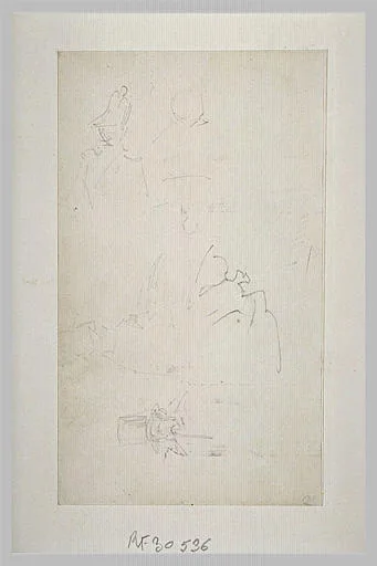 Croquis d'hommes en buste