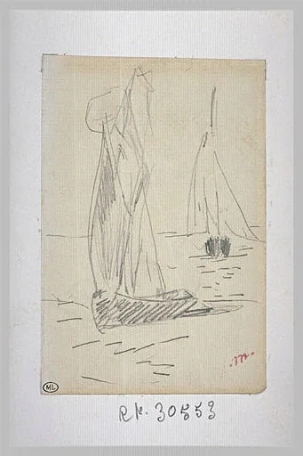 Deux voiliers en mer (No. 1)