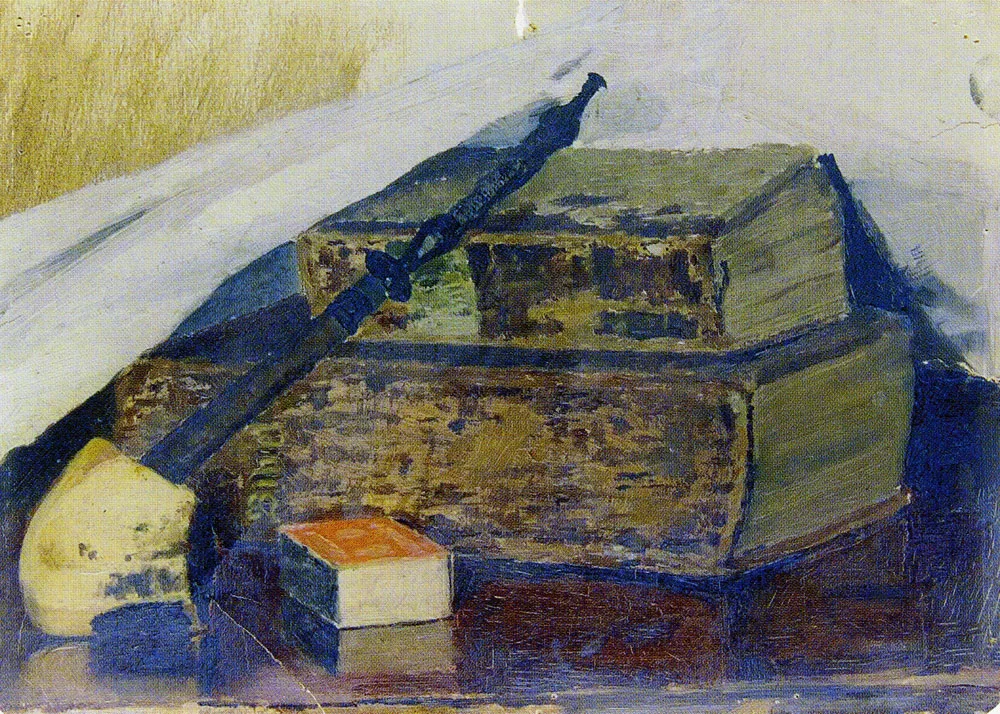 Still Life with Pipe and Bibles