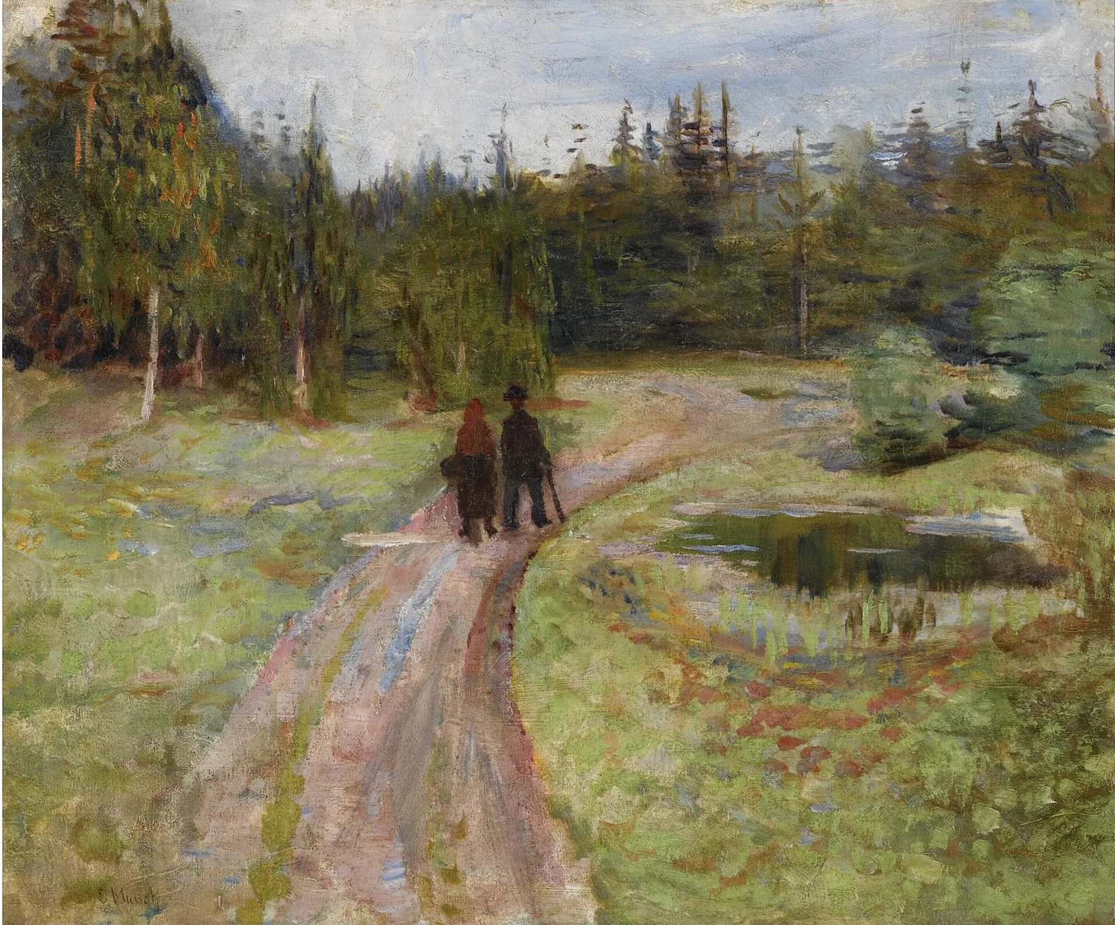 Two People on the Way to the Forest