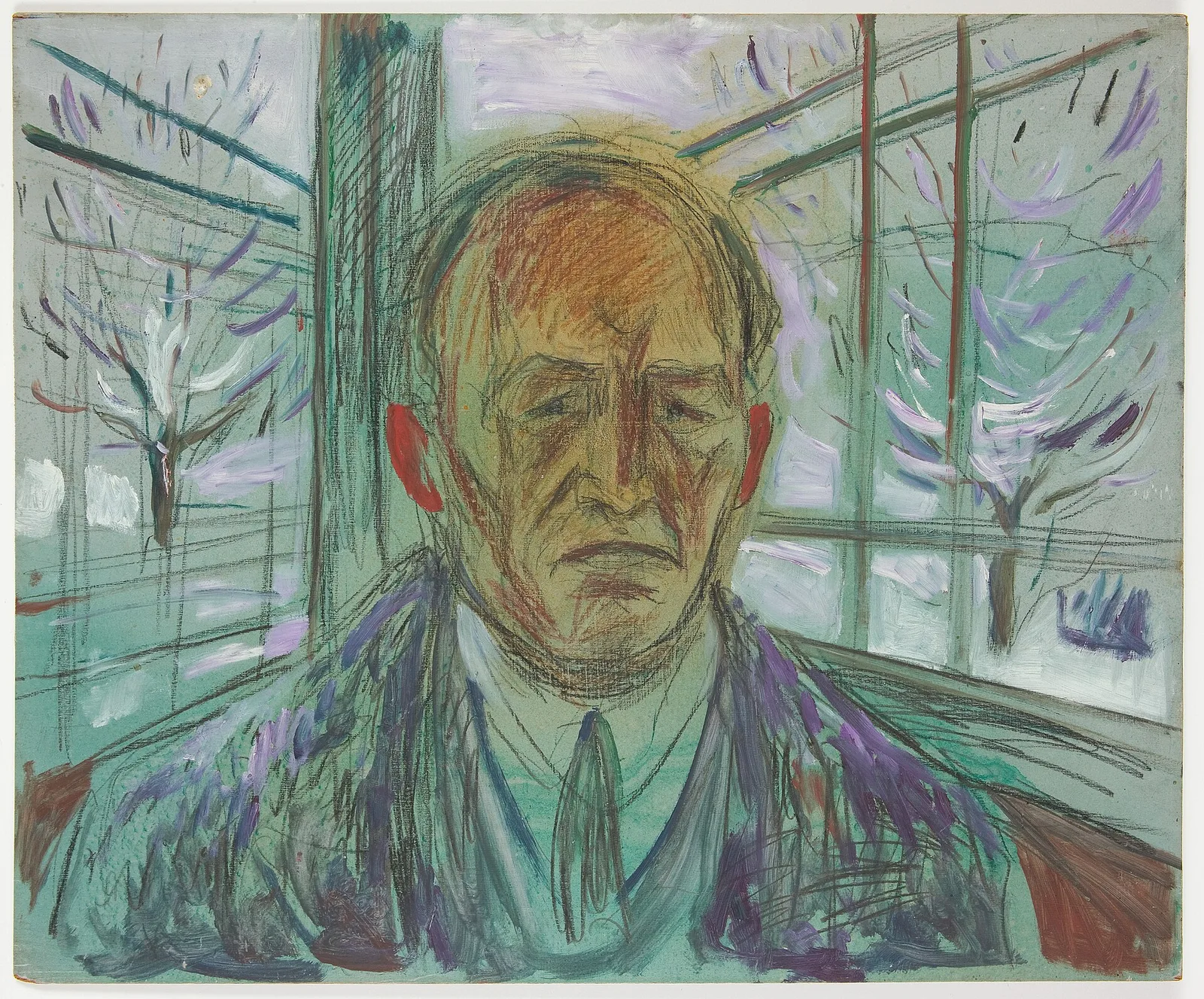 Self-Portrait on the Glass Veranda (No. 2)