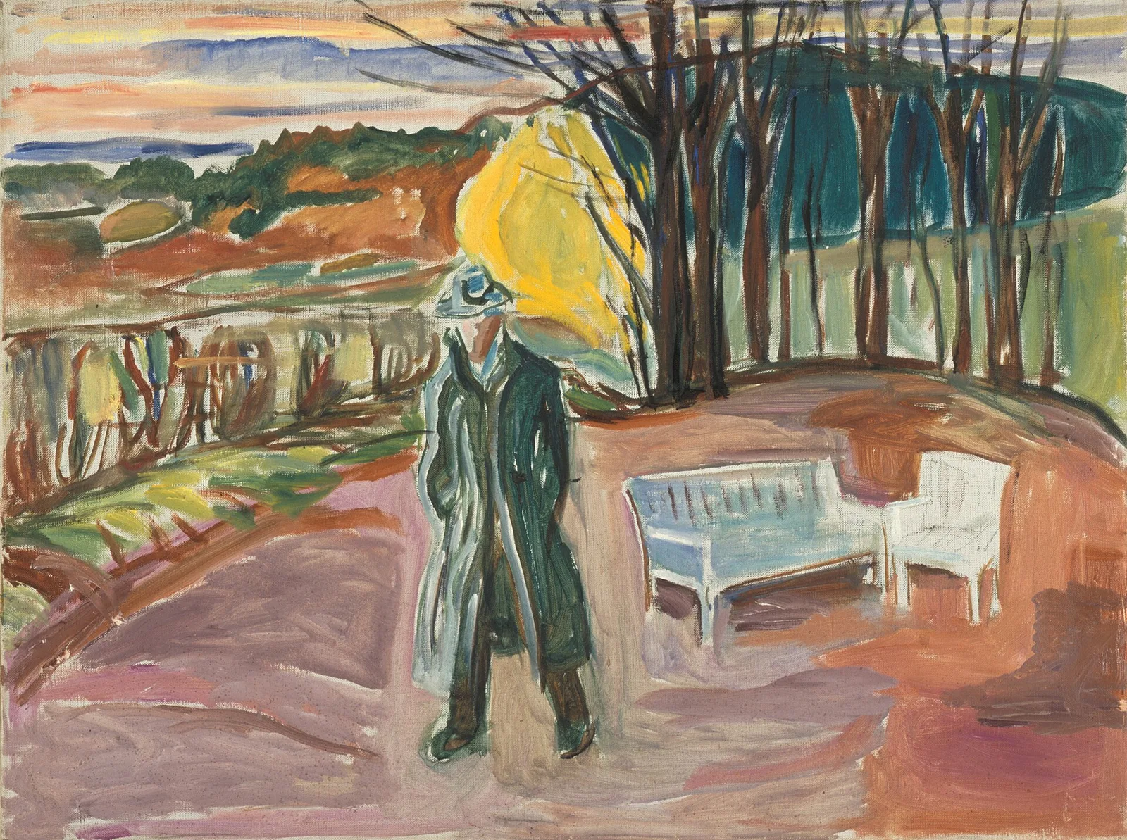 Self-Portrait by the Arbour