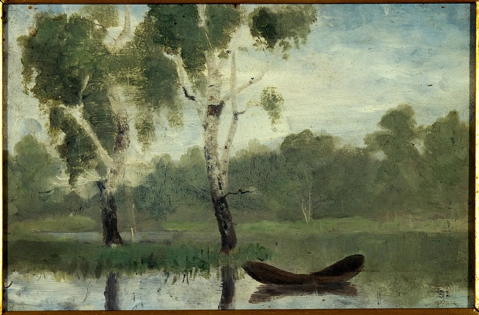 Small Lake with Boat