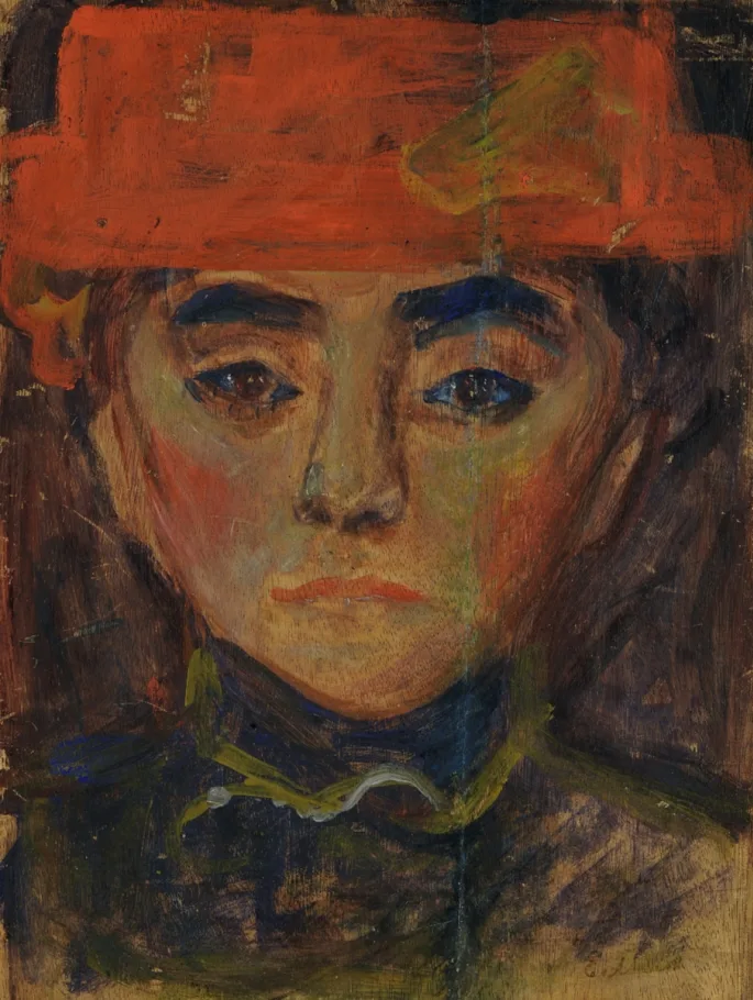 Woman with Red Hat