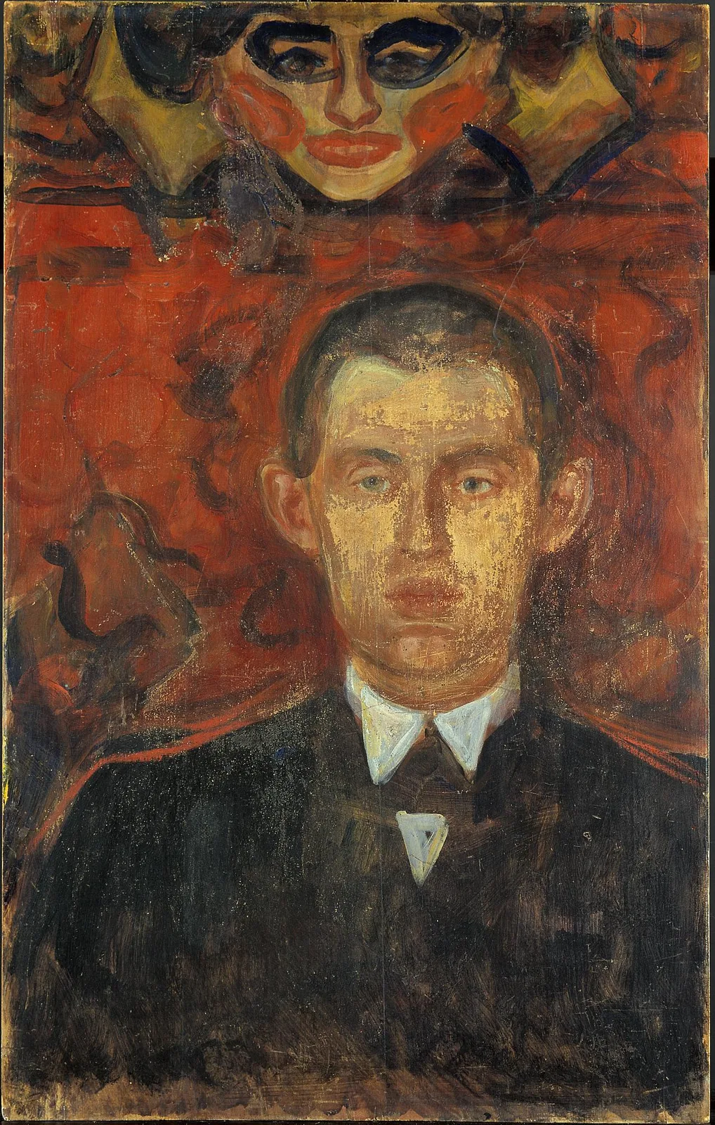 Self-Portrait under the Mask of a Woman