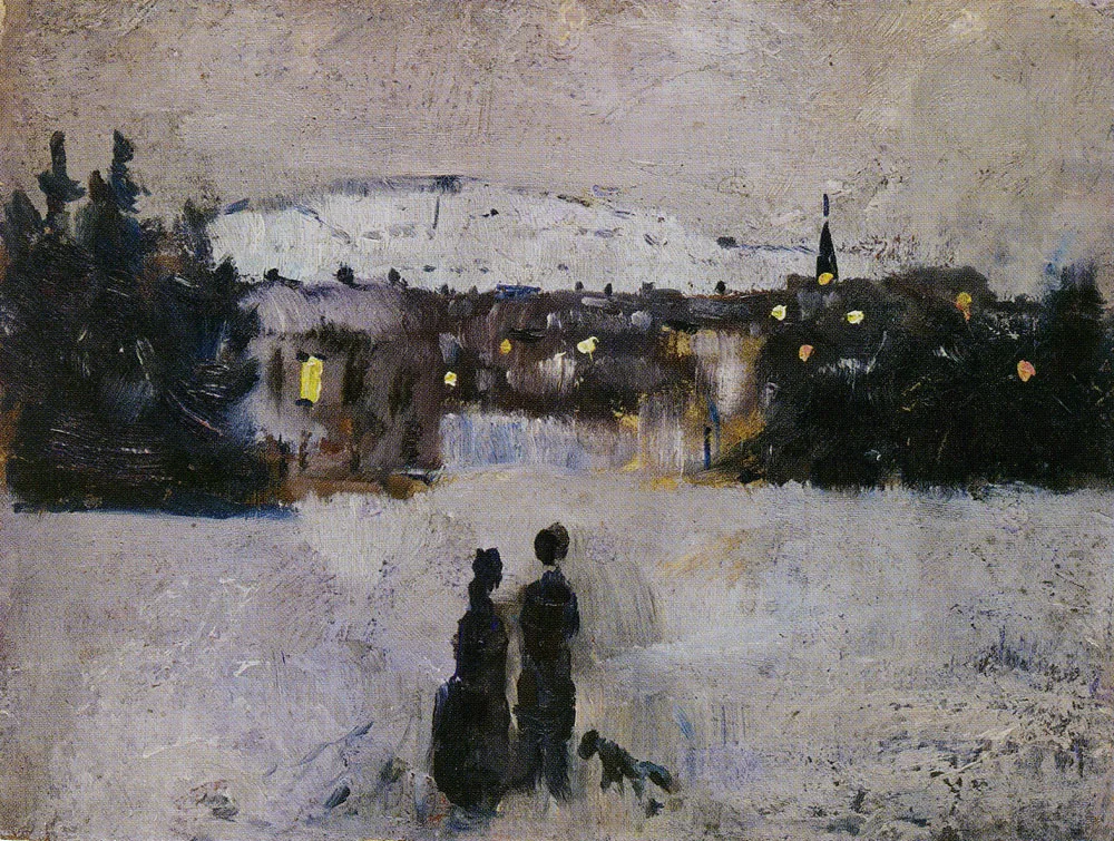 View of the City on a Winter's Day