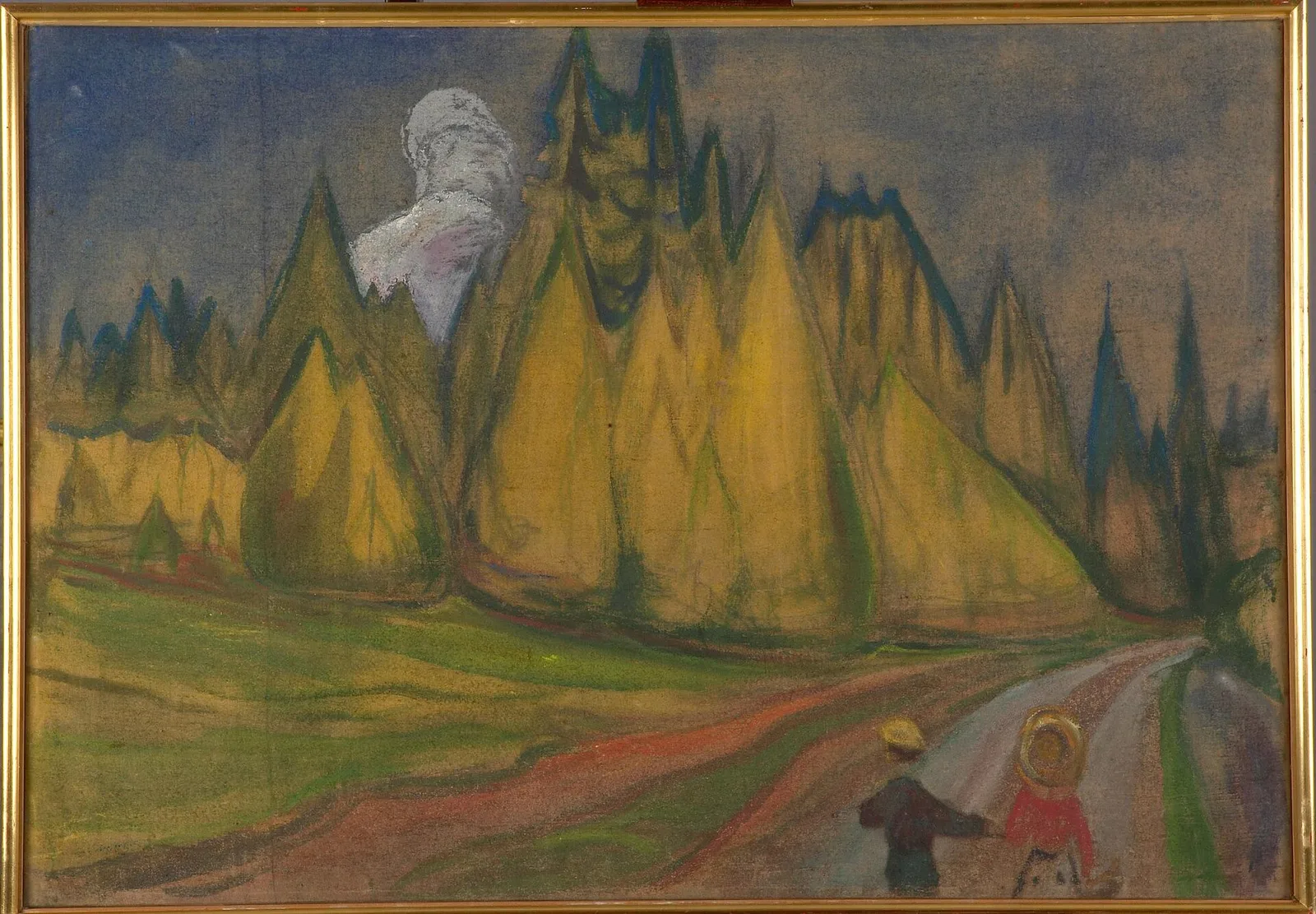 Two Children on their way to the Fairytale Forest