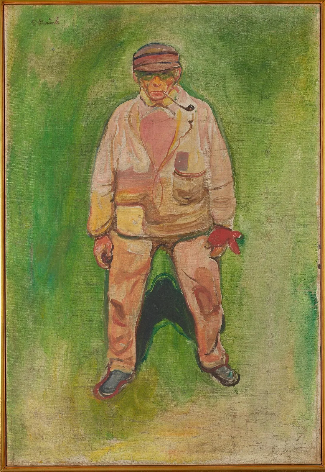 Fisherman on a Green Meadow