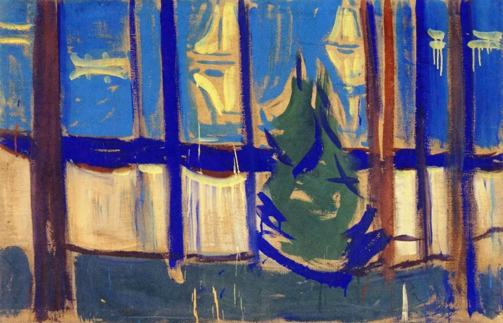 Beach Landscape with Trees and Boats (No. 2)