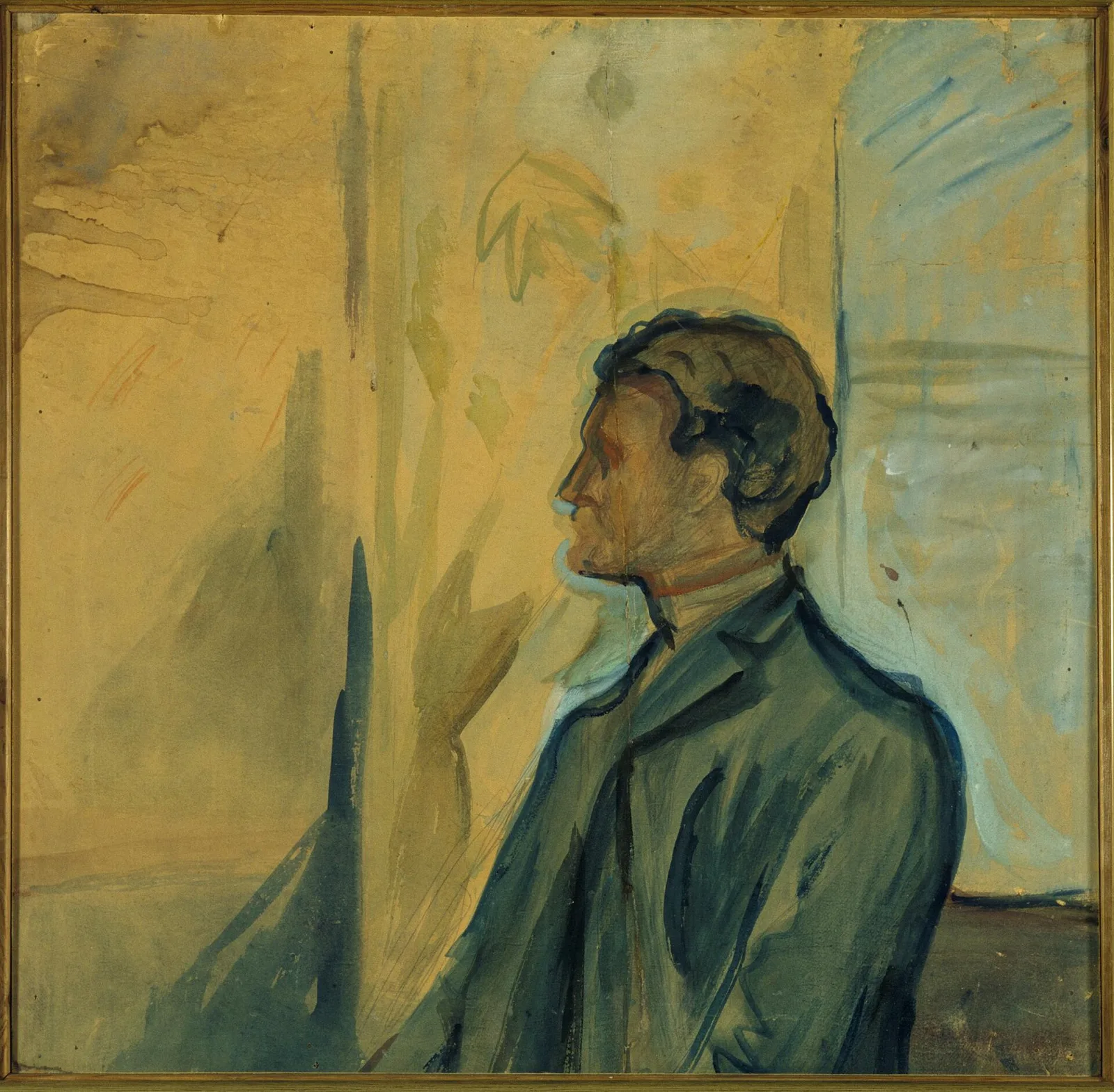 Self-Portrait in Profile