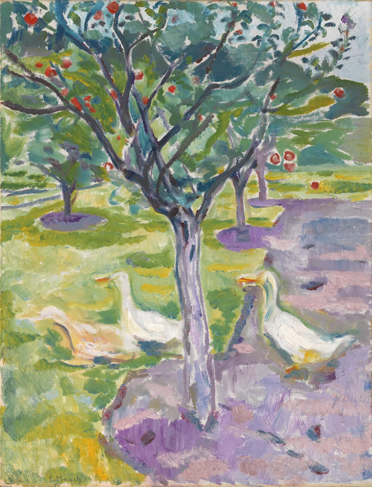 Geese in the Garden