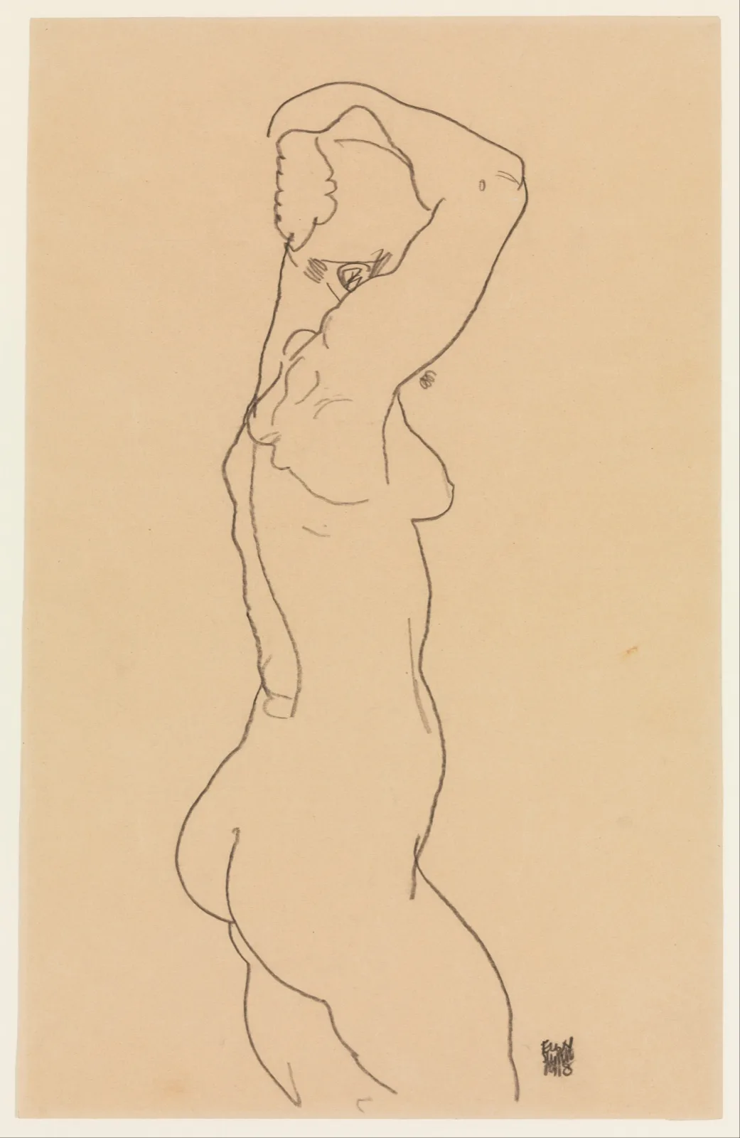 Standing Nude, Facing Right