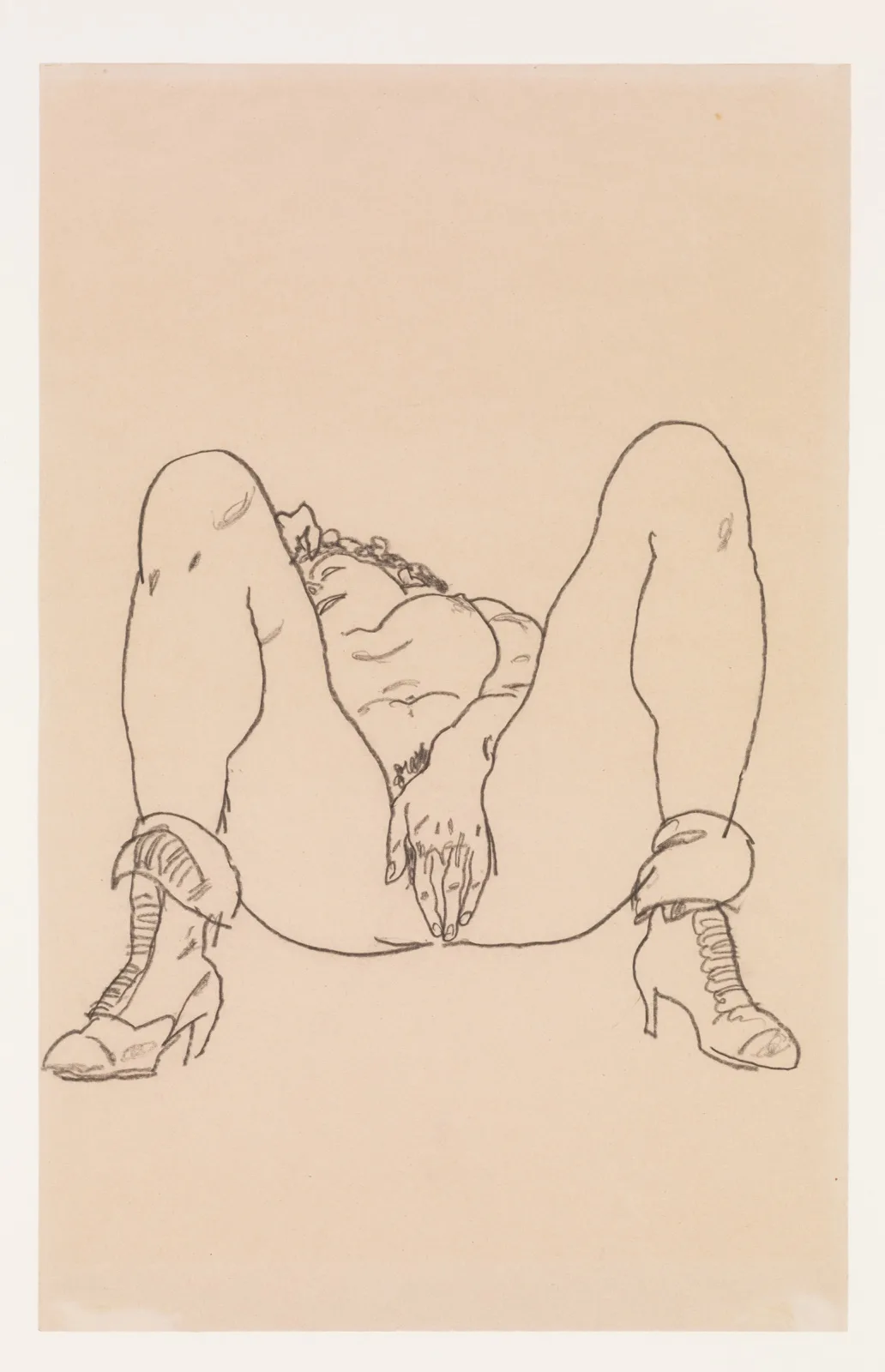 Reclining Nude with Boots