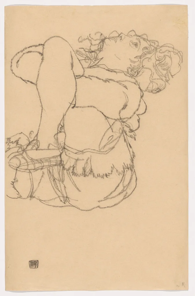 Woman with Slipper (Frau mit Hausschuh)
