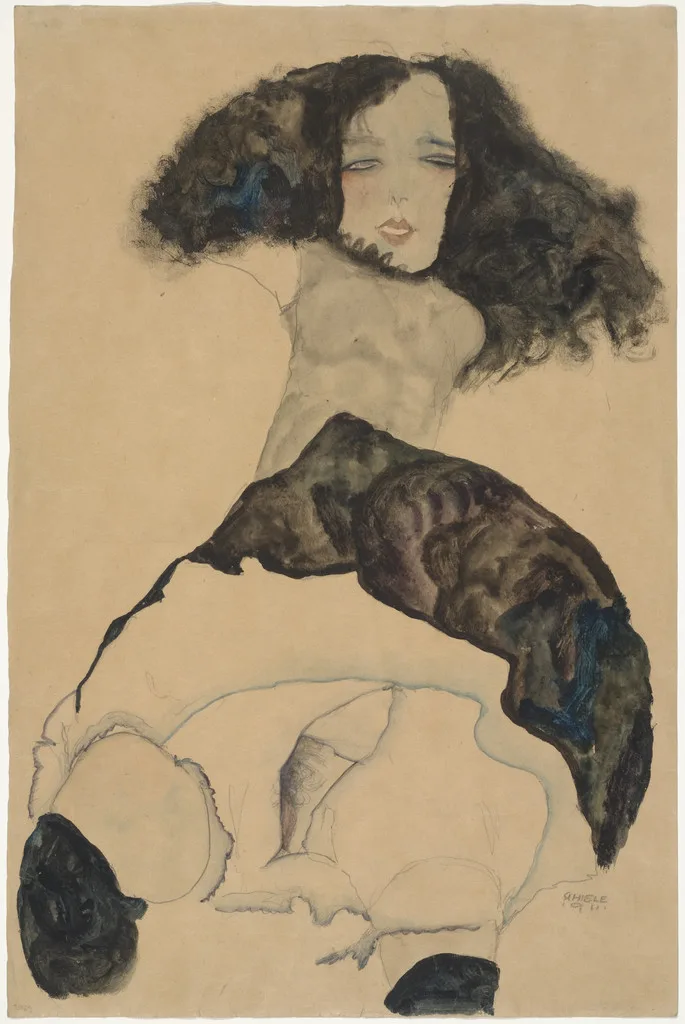 Girl with Black Hair (Mädchen mit schwarzem Haar)