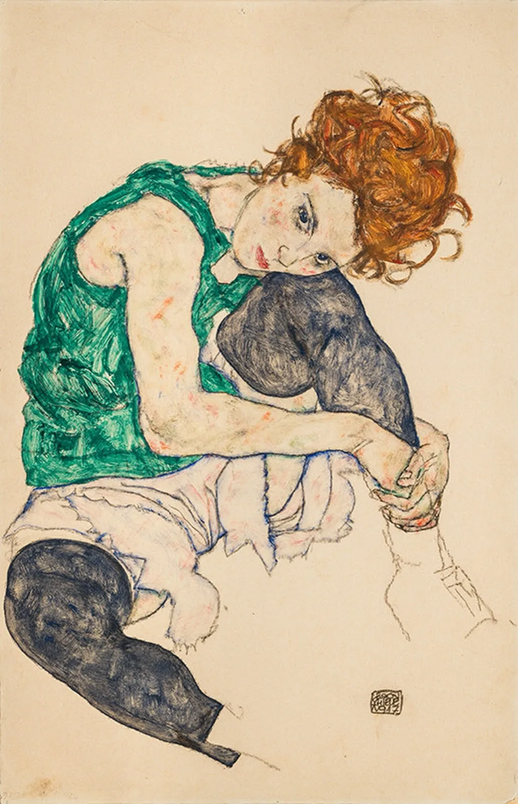 Seated Woman with Bent Knees