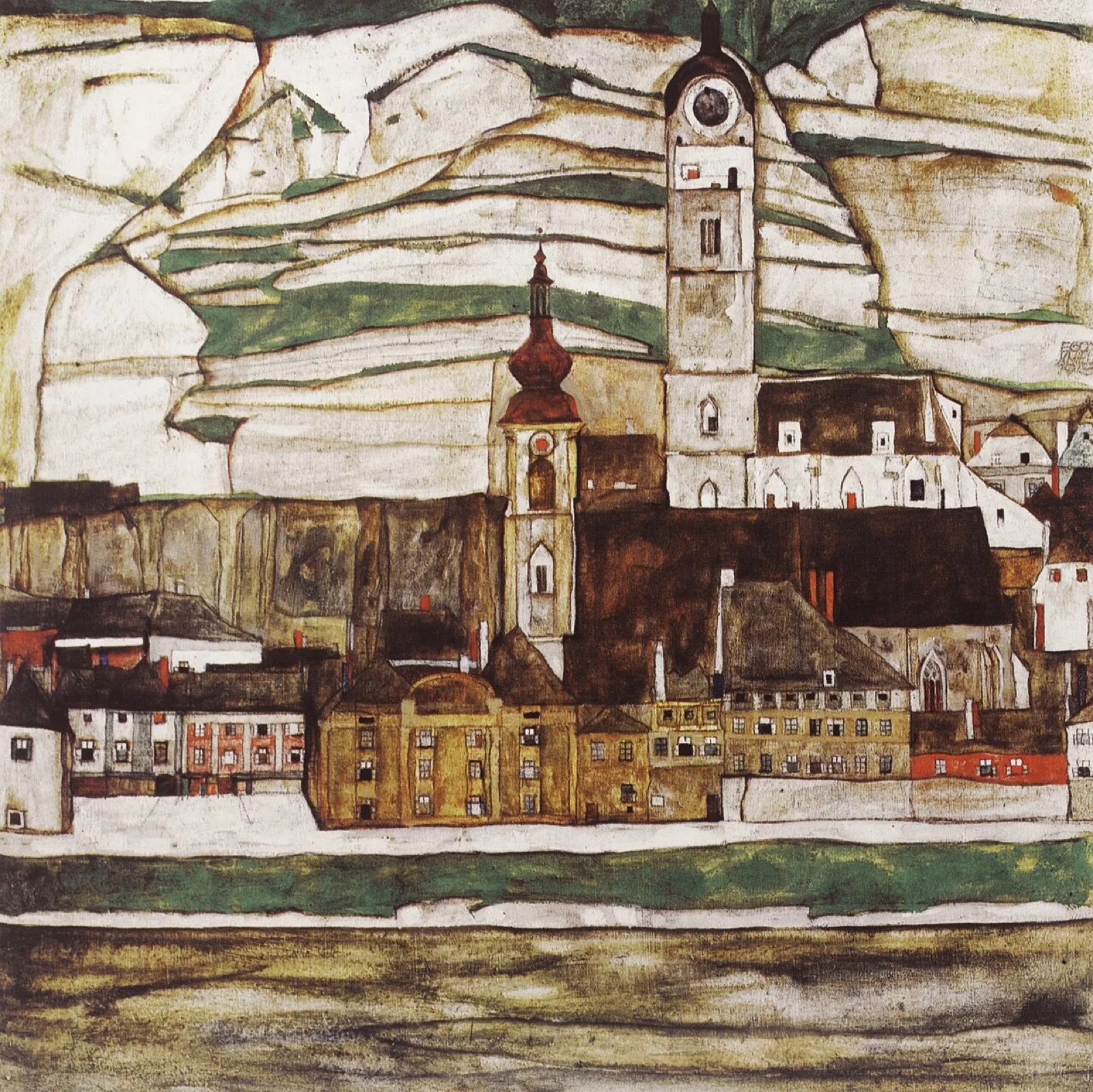Stein on the Danube, Seen from the South (Large)