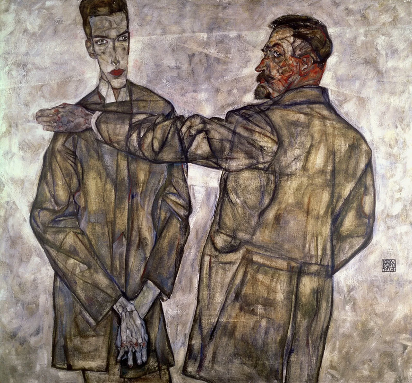 Double Portrait of Heinrich and Otto Benesch