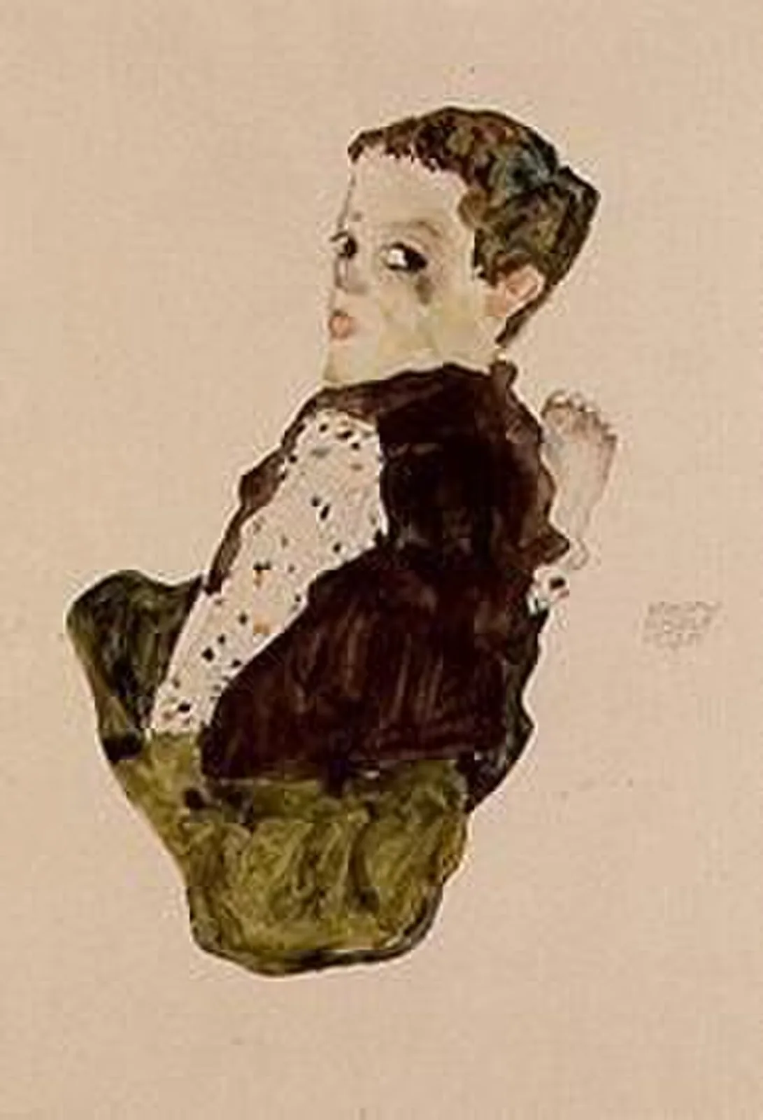 Sitting boy (Sitzender Knabe)