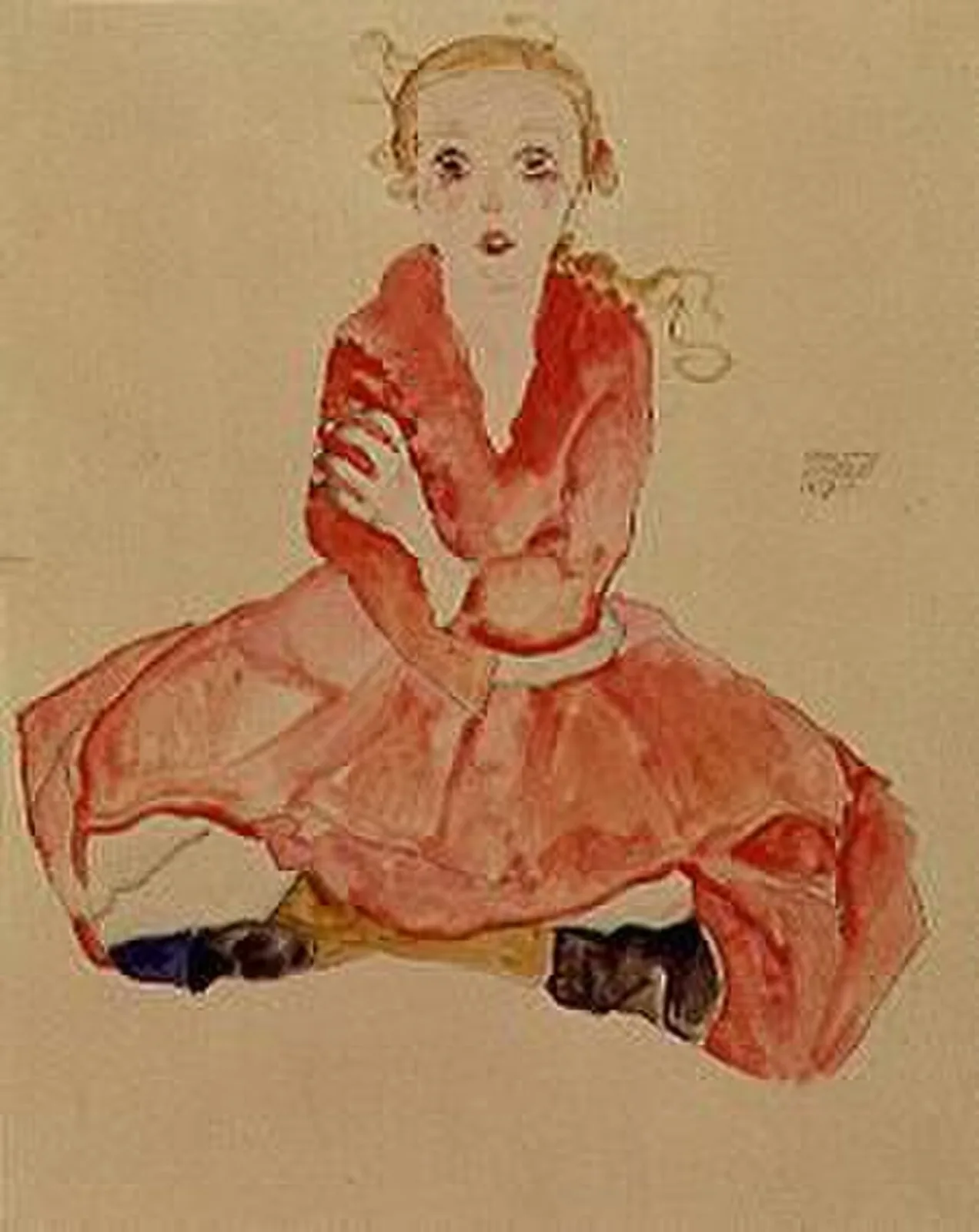 Sitting girl (Sitzendes Mädchen)