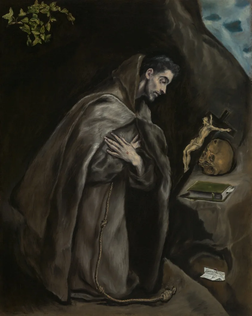 Saint Francis Kneeling in Meditation (No. 1)