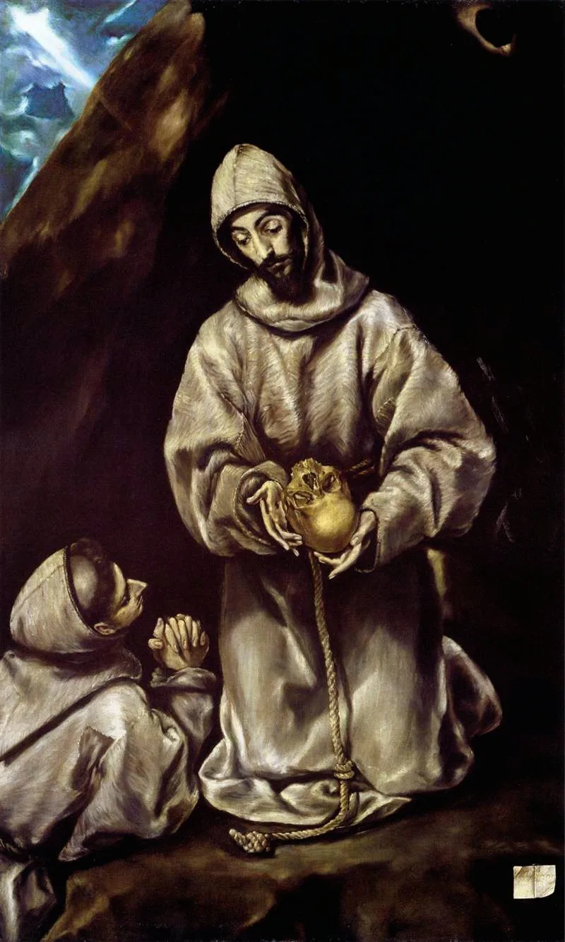 St Francis and Brother Leo Meditating on Death (No. 1)