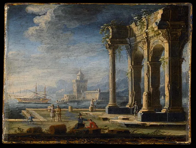 Caprice, ruines sur front de mer