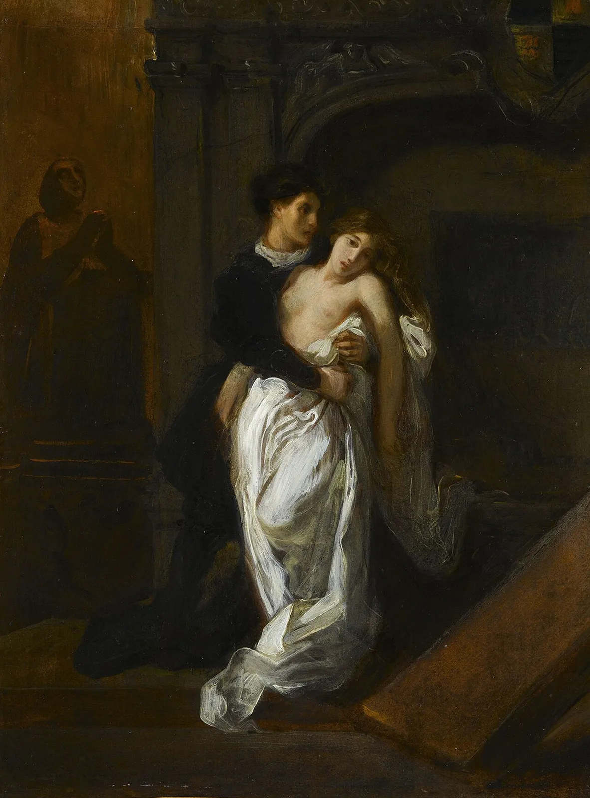 Romeo and Juliet at the tomb of the Capulets
