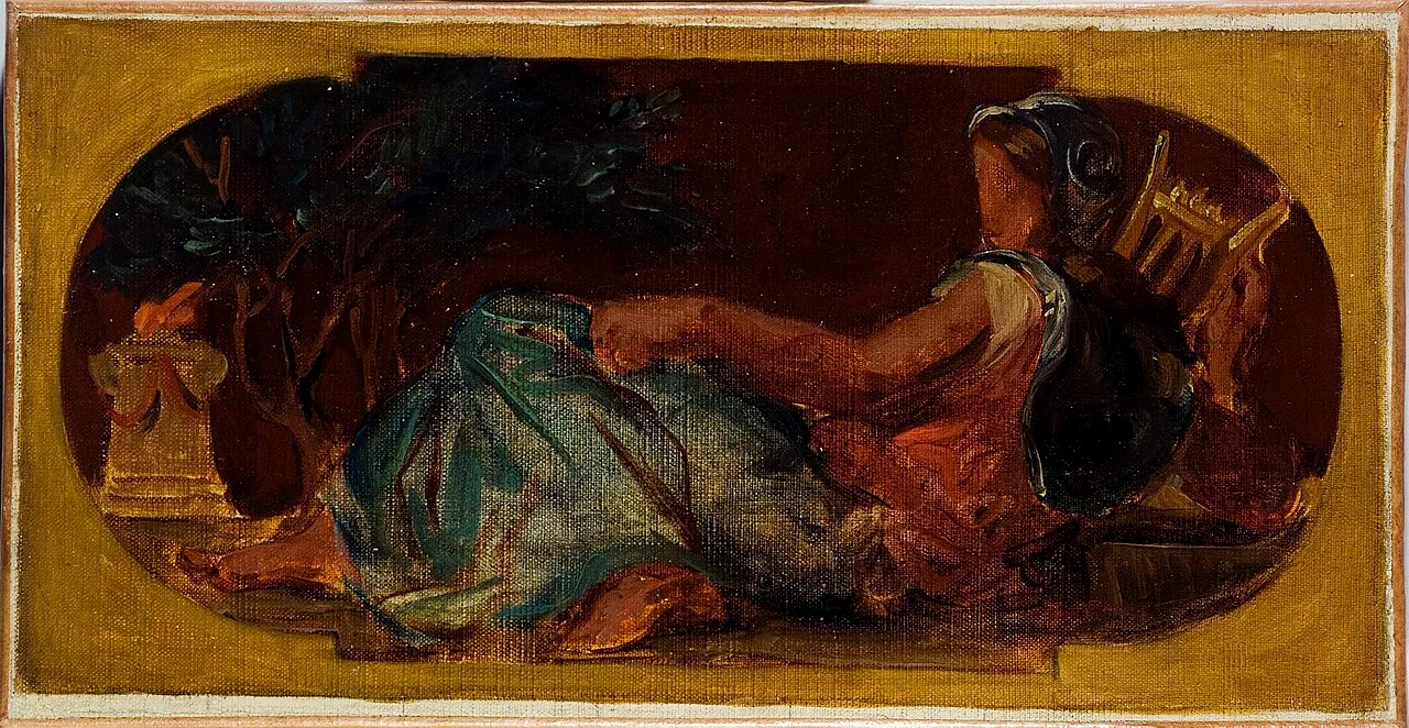 Esquisse pour le salon de la Paix à l'Hôtel de Ville de Paris: Minerve