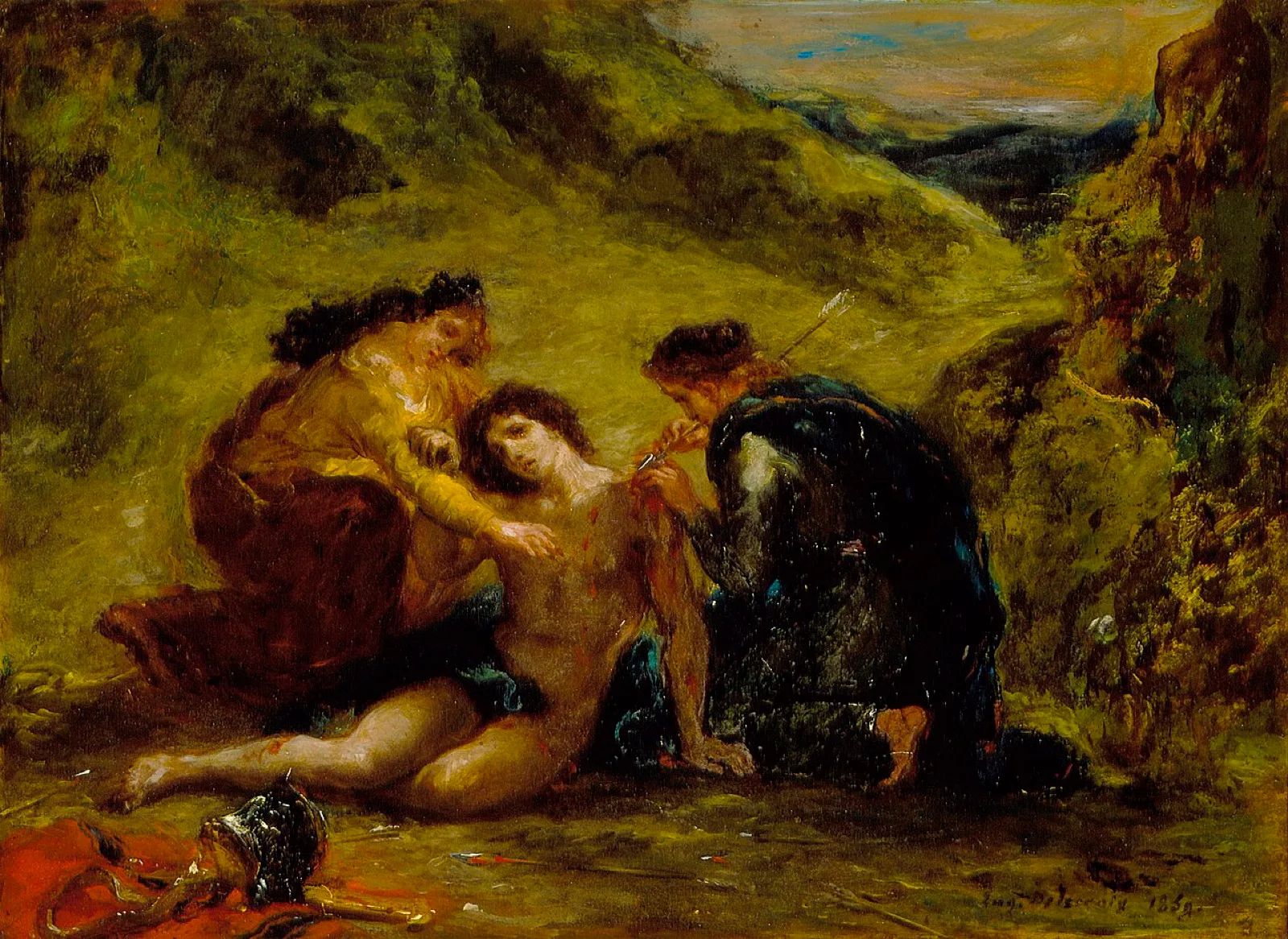 St. Sebastian with St. Irene and Attendant