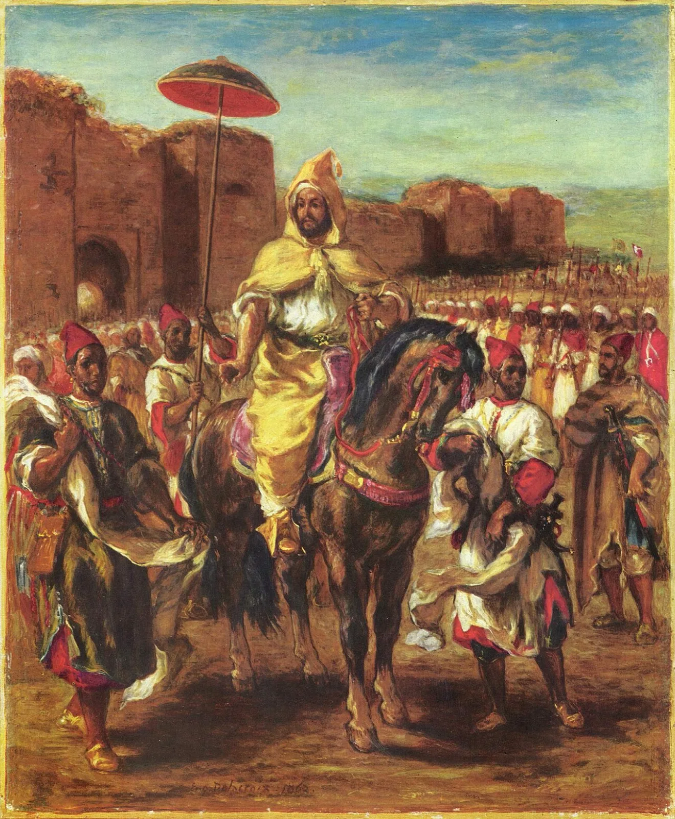 Portrait du sultan du Maroc
