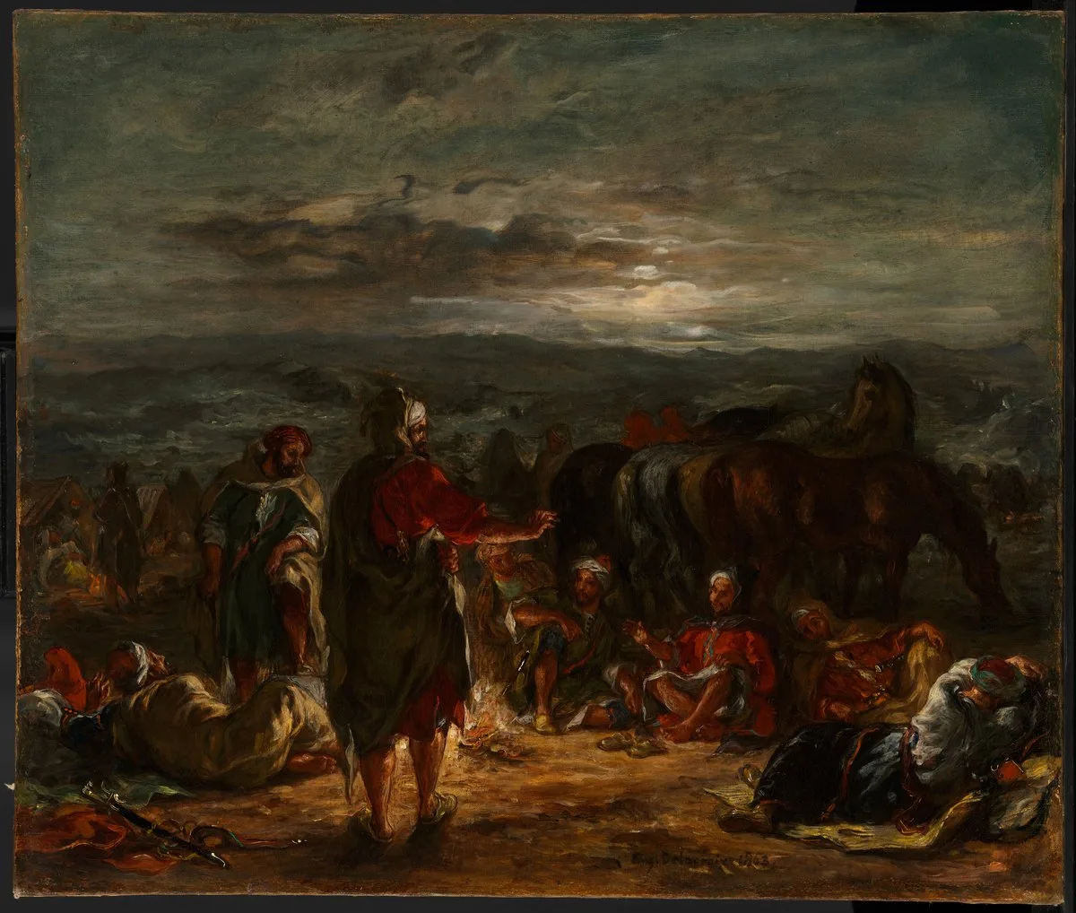 An Arab Camp at Night