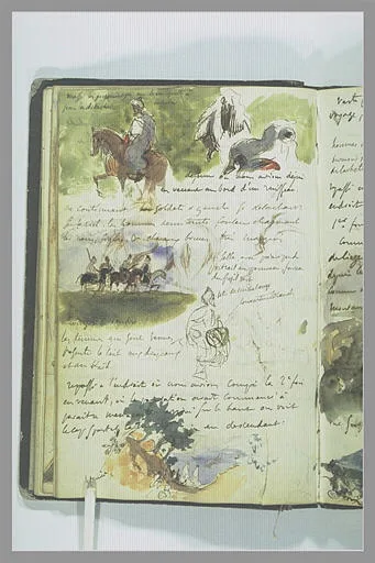 Cavaliers arabes, notes manuscrites (No. 1)
