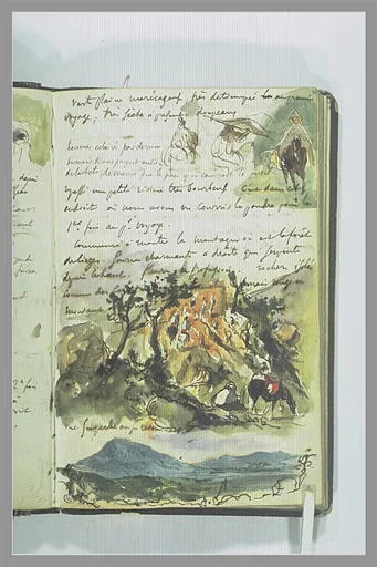 Cavaliers arabes, notes manuscrites (No. 2)