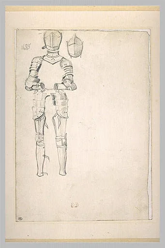 Armure du Moyen-Age et casque
