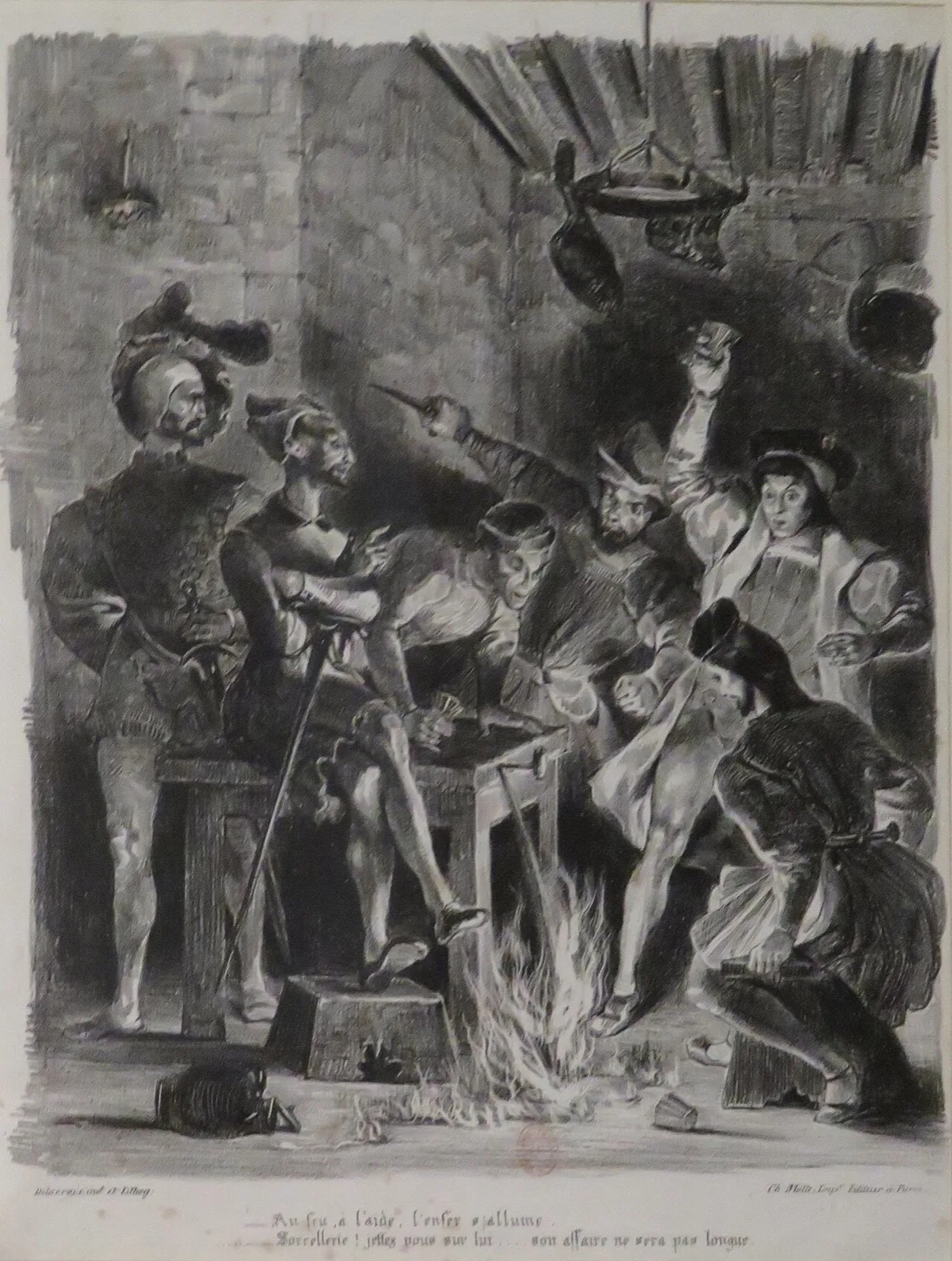 Méphistophélès dans la taverne des étudiants