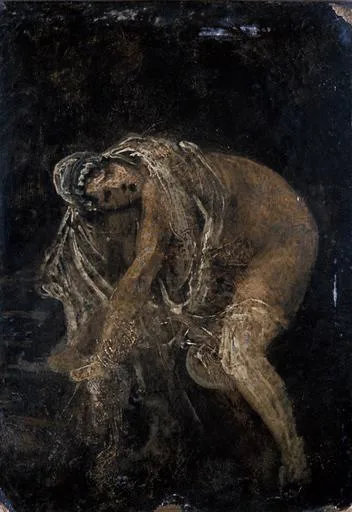 Femme se déshabillant; La mariée