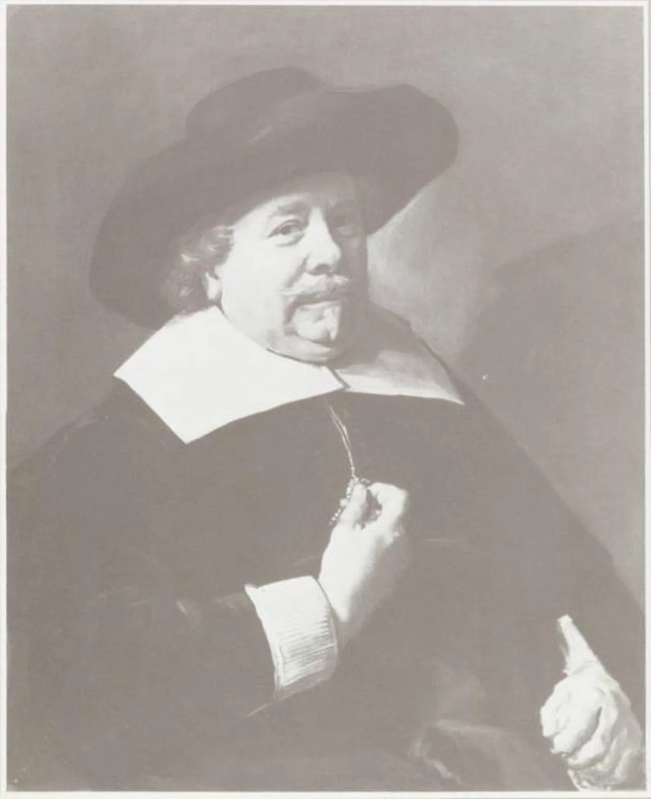 Man Fingering His Collar Tassel
