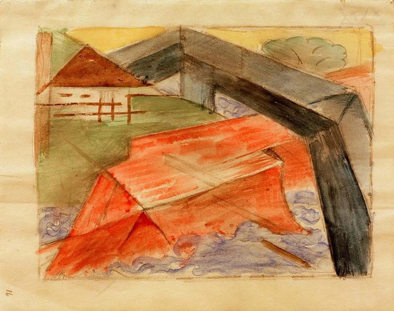 Haus und Brücke