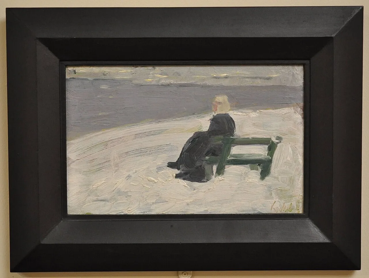 Woman in Winter Landscape