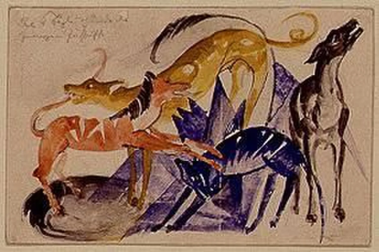 The four companion dogs of Prince Jusuff