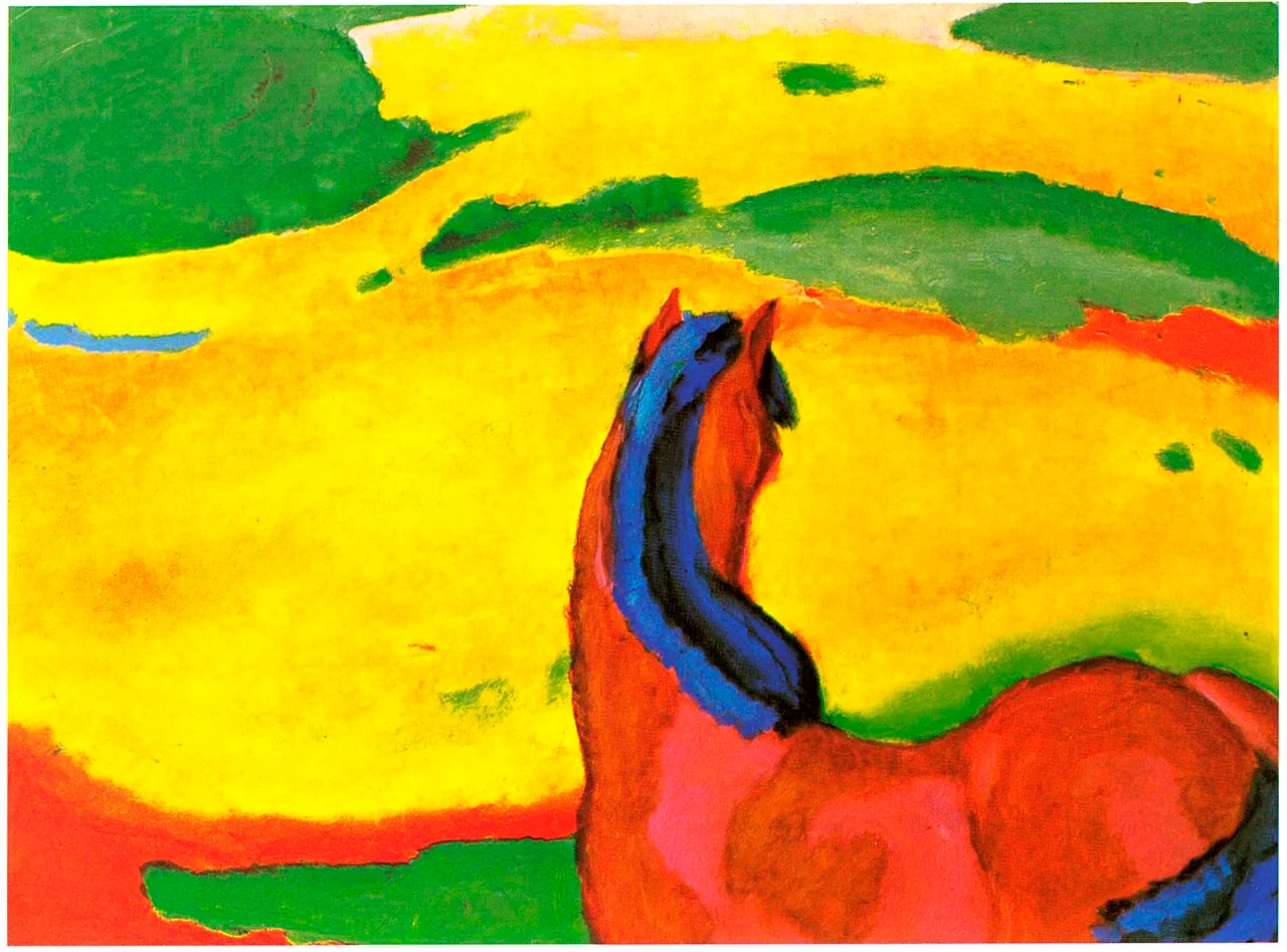 horse in a landscape