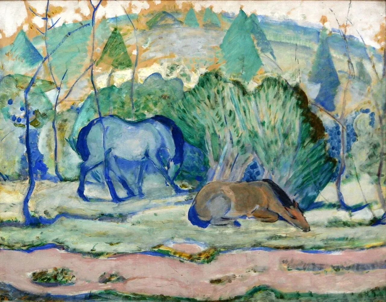 Horses in the meadow