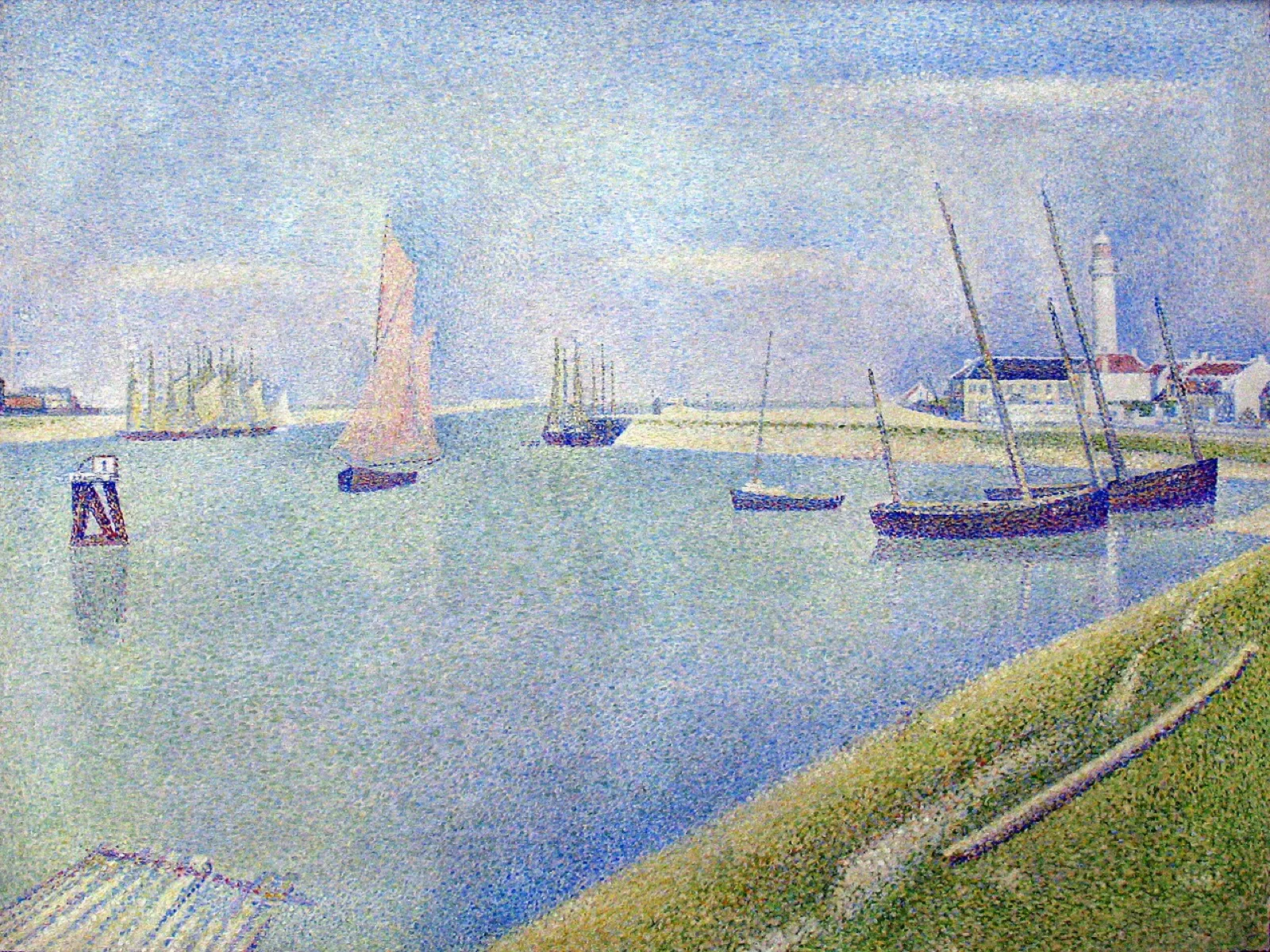 The Gravelines Channel, towards the sea