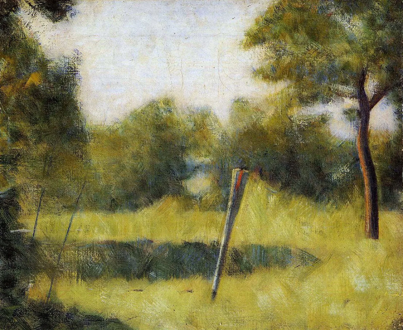 Paysage au piquet