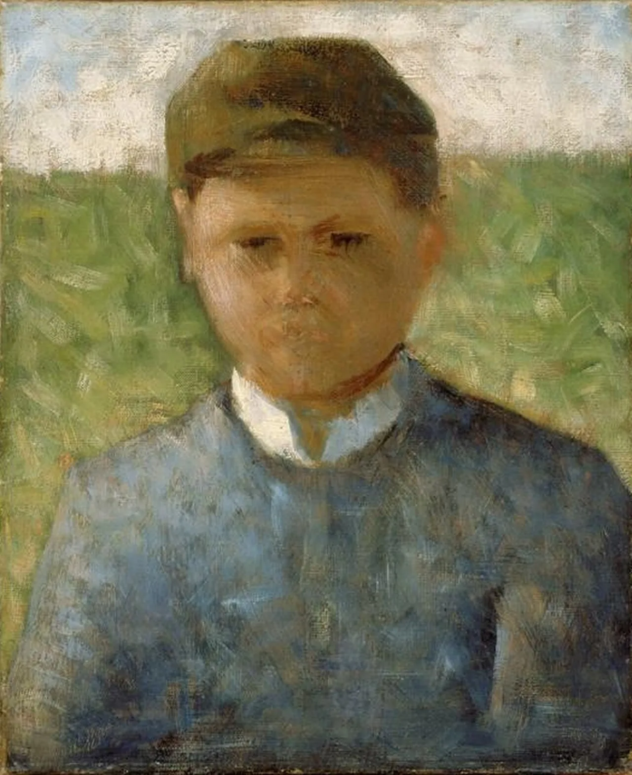 Le Petit paysan en bleu