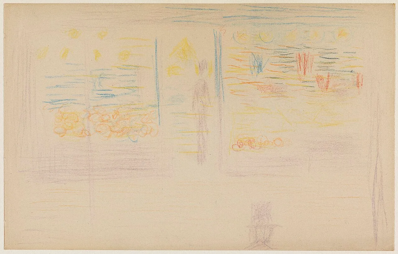 A Shop and Two Figures