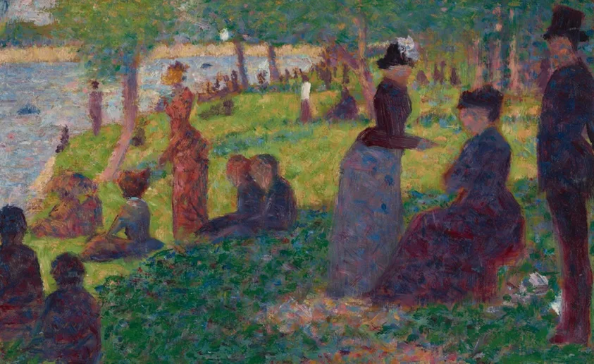 Oil Sketch for "A Sunday on La Grande Jatte — "