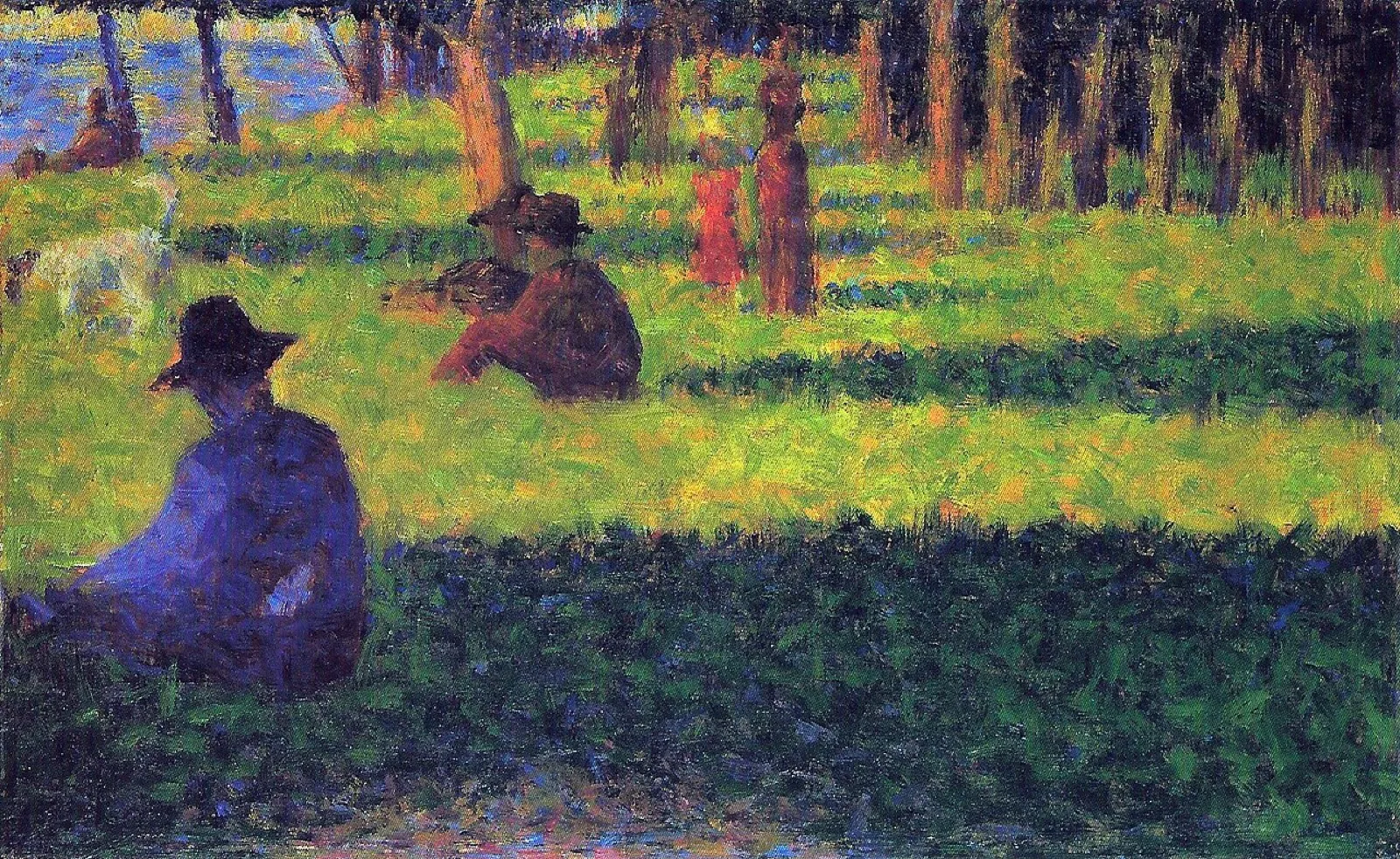 La Grande Jatte: the White Dog