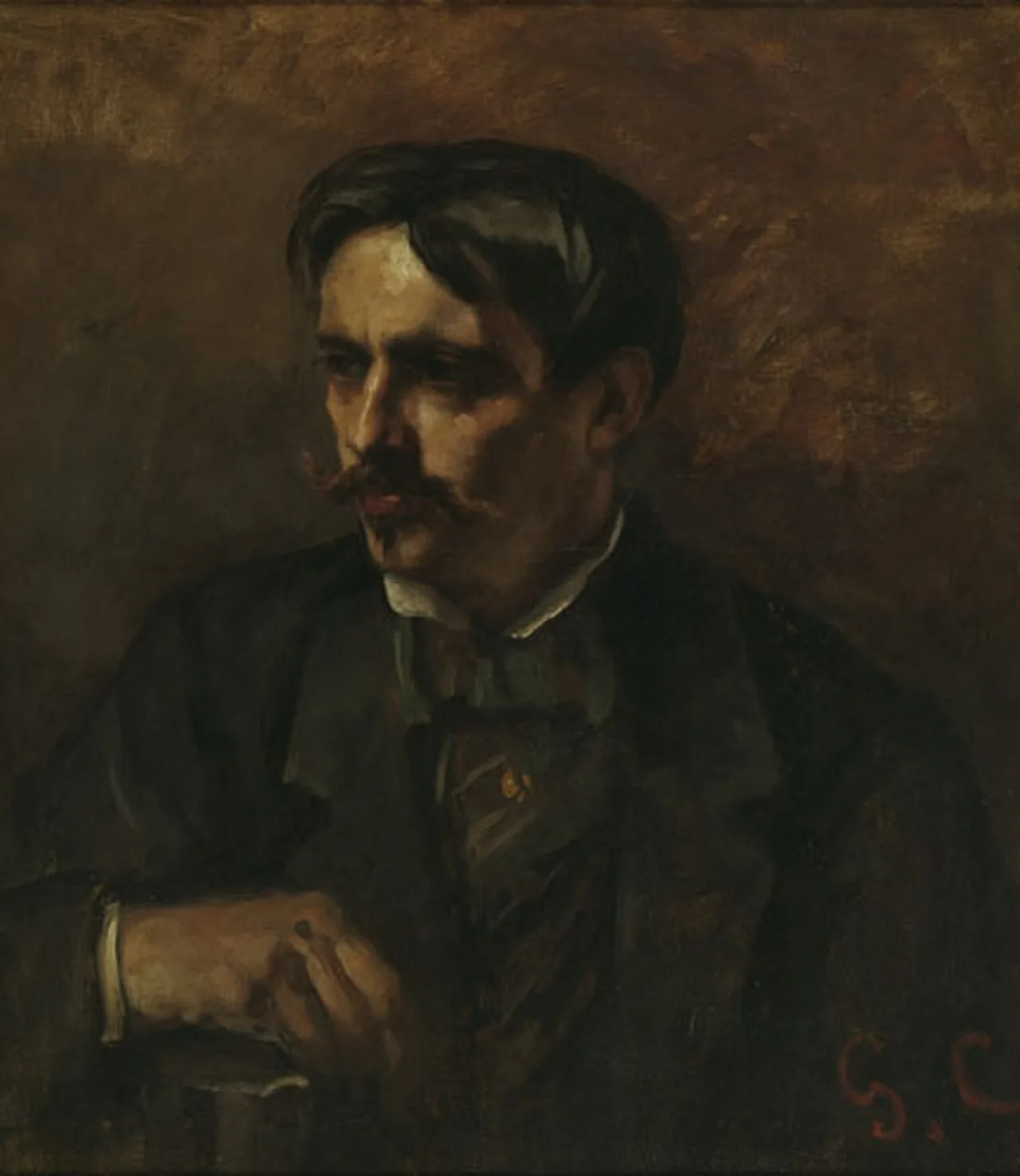Portrait of the painter Alfred Stevens